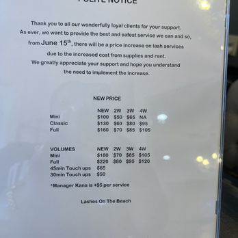Lashes On The Beach - Price list as of June 17, 2022 - Eyelash Service Near Me - Newport Beach, California Lashes On The Beach - Price list as of June 17, 2022 - Eyelash Service Near Me - Newport Beach, California