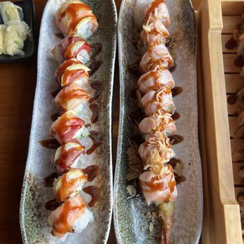 Yoshi Sushi - Left: Hotel California Roll Middle: Warriors Roll - Japanese Near Me - San Jose, California Yoshi Sushi - Left: Hotel California Roll Middle: Warriors Roll - Japanese Near Me - San Jose, California