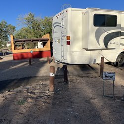 Coronado Campground - Ok spots. Wide with covers and picnic tables, but uneven
