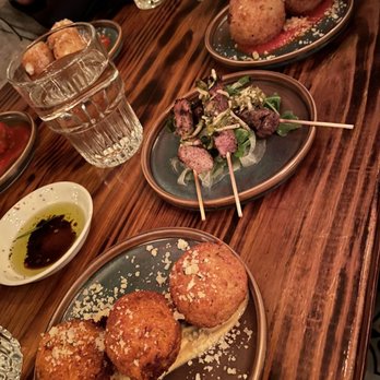Retrobottega - Cod fish cakes ...lamb skewers...mozzarella balls - Tapas/Small Plates Near Me - Washington, DC, District of Columbia Retrobottega - Cod fish cakes ...lamb skewers...mozzarella balls - Tapas/Small Plates Near Me - Washington, DC, District of Columbia