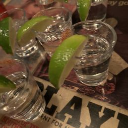 Luz azul tequila shots Luz azul tequila shots