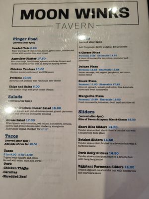 Menu photo 3 MoonWink's Cafe Ann Arbor, MI