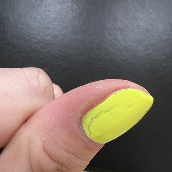 Nailography  - Hard to see but it's really uneven here and slightly see-through - Nail Salons Near Me - Chicago, Illinois