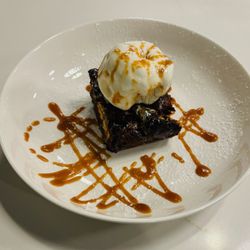 Frank's Burgers - An awesome chocolate chip bread pudding