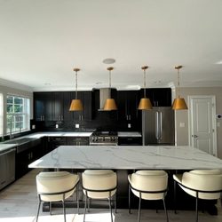 Kairos Home Improvement - Kitchen Remodel- New countertops, electrical, painted cabinets, and backsplash