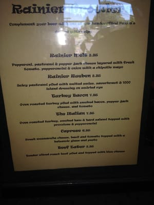 Menu photo 6 Rainier Growlers Puyallup, WA Menu photo 6 Rainier Growlers Puyallup, WA