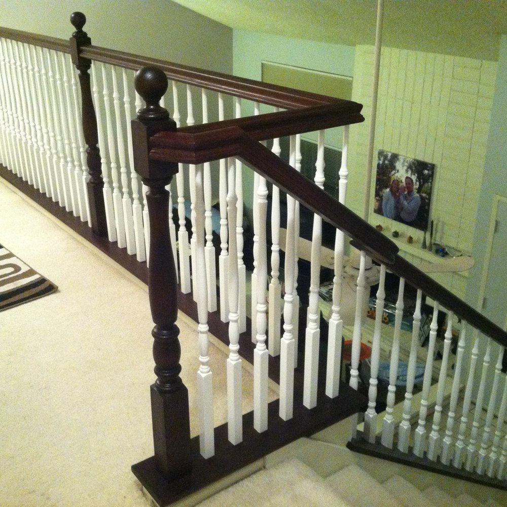 All Made Construction - Top of stairway project complete. - General Contractors Near Me All Made Construction - Top of stairway project complete. - General Contractors Near Me