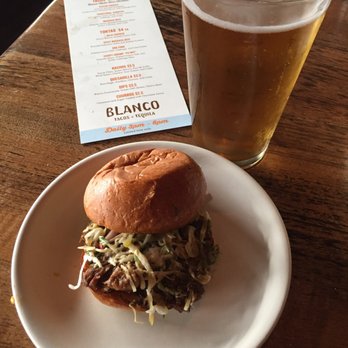 Blanco Cocina + Cantina - This spicy machaca beef torta  My taste buds are so happy right now. If you have not tried these, you should! - Tacos Near Me - Phoenix, Arizona