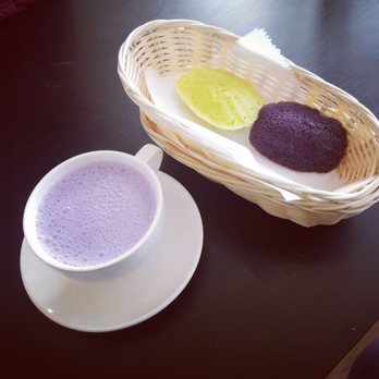 Purple Dough - Ube Latte and Pandan/Ube Madeleines - Desserts Near Me - Woodside, New York Purple Dough - Ube Latte and Pandan/Ube Madeleines - Desserts Near Me - Woodside, New York