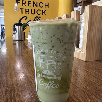 French Truck Coffee - Iced matcha latte with lavender - Coffee & Tea Near Me - Memphis, Tennessee