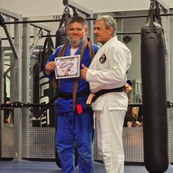 Stefan Jiu jitsu Academy - Nick Stefan promoting another Black belt "Kazu"!