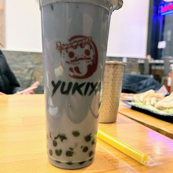 Yukiya Ramen - a drink in a plastic cup on a table - Ramen Near Me - Boston, Massachusetts Yukiya Ramen - a drink in a plastic cup on a table - Ramen Near Me - Boston, Massachusetts