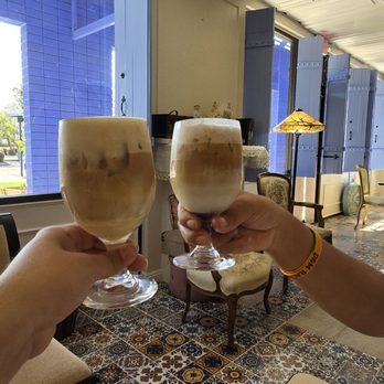 Chez Maryse - White chocolate  latte and lavender  latte - Bakeries Near Me - Fresno, California