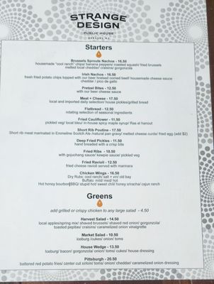 Menu photo 2 Strange Design Public House Geneseo, NY Menu photo 2 Strange Design Public House Geneseo, NY