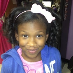 April's Braids & Beads For Children - Mini Me's hair after a trip to Ms April's