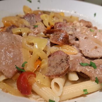 La Bella Napoli Italian Restaurant - a plate of pasta with meat and vegetables - Italian Near Me - Spring Hill, Florida La Bella Napoli Italian Restaurant - a plate of pasta with meat and vegetables - Italian Near Me - Spring Hill, Florida
