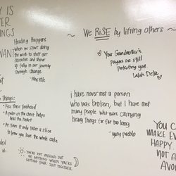 33rd & RiSING - Inspiration and motivation wall!