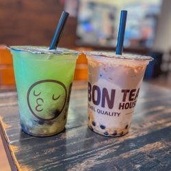 Bon Bon Tea House - Honeydew and Brown Sugar Milk Tea