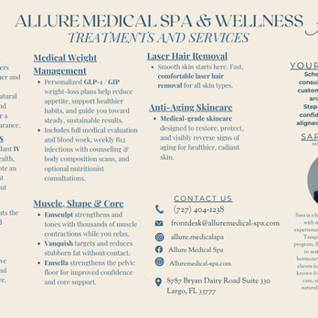 Allure Medical Spa - tratment and service menu - Medical Spas Near Me - Largo, Florida Allure Medical Spa - tratment and service menu - Medical Spas Near Me - Largo, Florida