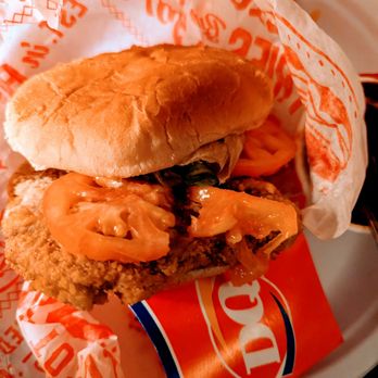 Dairy Queen - Chicken fried steak sandwich, The Dude. Crispy and delicious alternative to burger! - Ice Cream & Frozen Yogurt Near Me - Georgetown, Texas