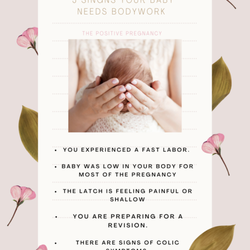 Your Positive Pregnancy - The Positive Pregnancy has a unique approach to newborn bodywork.
Supporting:
Breast-feeding goals
Comfortable latch
Birth recovery