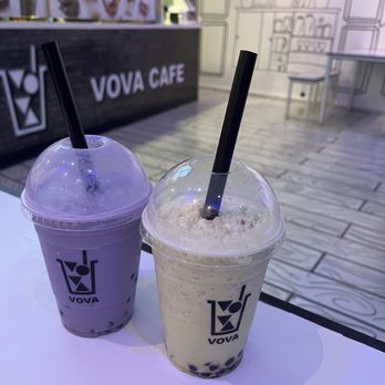 Vova Cafe - Taro slush and pistachio slush both with honey boba.. place is cute and cozy staff are friendly and nice. - Coffee & Tea Near Me - Las Vegas, Nevada Vova Cafe - Taro slush and pistachio slush both with honey boba.. place is cute and cozy staff are friendly and nice. - Coffee & Tea Near Me - Las Vegas, Nevada