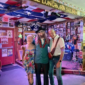 The Little Longhorn Saloon - Me and Kim with Eric Michael Smith!!!! - Dive Bars Near Me - Austin, Texas