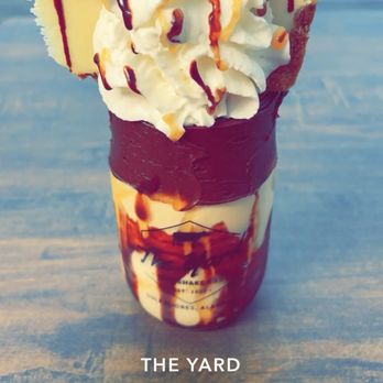 The Yard Milkshake Bar - Salted Carmel cheesecake - Ice Cream & Frozen Yogurt Near Me - Gulf Shores, Alabama The Yard Milkshake Bar - Salted Carmel cheesecake - Ice Cream & Frozen Yogurt Near Me - Gulf Shores, Alabama