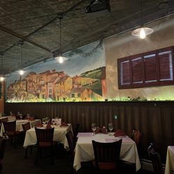 Civile Cucina Italiana - Mural wall in the dining room