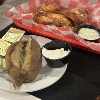 The Tannery Bar and Grill - Hot wings and a baked potato - Chicken Wings Near Me - DuBois, Pennsylvania