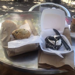 Blueberry muffin and Oreo cupcake