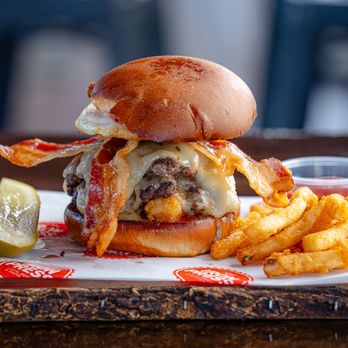 The Iron Press - The Hangover Burger - Beer Bar Near Me - Anaheim, California The Iron Press - The Hangover Burger - Beer Bar Near Me - Anaheim, California