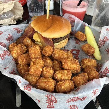 Bubba's 33 - Bacon burger with tots - Pizza Near Me - Clarksville, Indiana