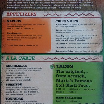 Maria's Mexican Restaurant - Menu - Desserts Near Me - Ralston, Nebraska
