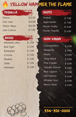Menu photo 1 Yellow Hammer The Flame Montgomery, AL