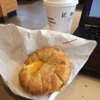 Dunkin' - My favorite, egg white and cheese on a croissant - Donuts Near Me - Santa Monica, California