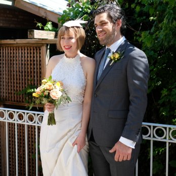 Silver Moon - Look at the nice, jaunty angle of those hat feathers :-) (dress alterations included taking in collar and sides around bust) - Bridal Near Me - Chicago, Illinois