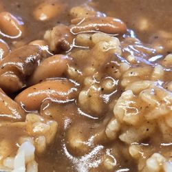 Johnny's Shrimp Boat - Beans rice gravy