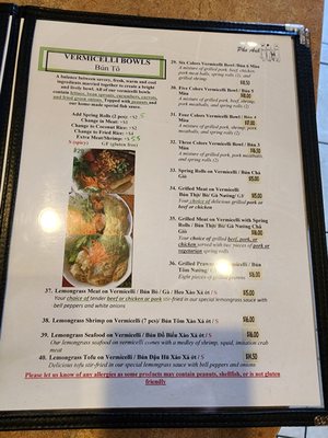 Menu photo 2 Pho Anh Edmonton, AB