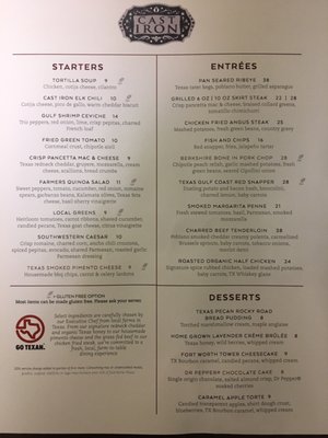 Menu photo 5 Cast Iron Fort Worth, TX