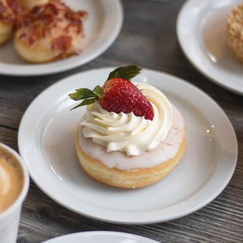 Cafe Dulce - Strawberry Cream donut - Coffee & Tea Near Me - Los Angeles, California
