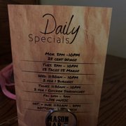 Photo of Mason Jar NYC - New York, NY, United States. Daily specials as of 5/21/2021