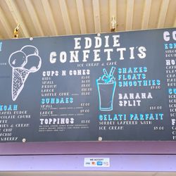 Eddie Confetti's Ice Cream & Cafe - Menu