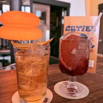 Cuties - Spainkiller (left), Juice Box Spritz (right) - Bars Near Me - Portland, Maine