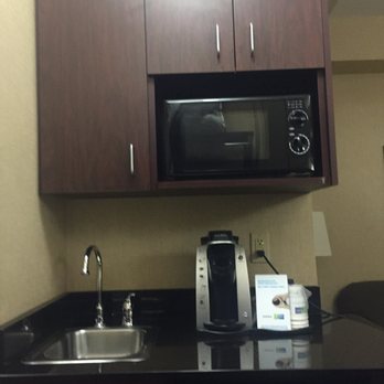 Holiday Inn Express & Suites Eugene Downtown - University - Kitchen area microwave, fridge, coffee maker and sink - Hotels Near Me - Eugene, Oregon Holiday Inn Express & Suites Eugene Downtown - University - Kitchen area microwave, fridge, coffee maker and sink - Hotels Near Me - Eugene, Oregon