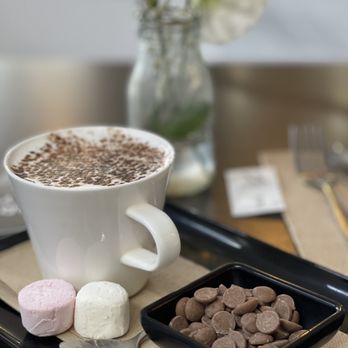 Little White Bull - Hot choc. Great presentation - Cafes Near Me - Warners Bay, NSW Little White Bull - Hot choc. Great presentation - Cafes Near Me - Warners Bay, NSW