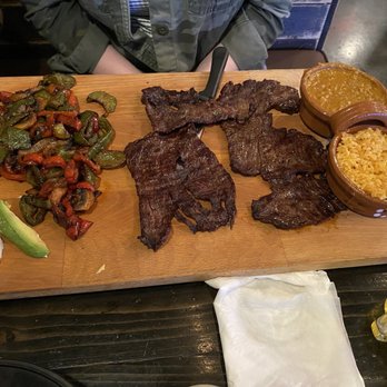 Picazo's Taco Zone - Carne Asada with peppers onions mushrooms and rice and refried beans - Mexican Near Me - South Hill, Washington Picazo's Taco Zone - Carne Asada with peppers onions mushrooms and rice and refried beans - Mexican Near Me - South Hill, Washington