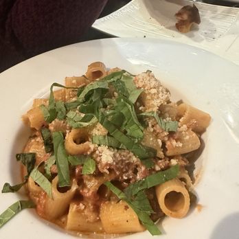 Pizzeria Enzina - Rigatoni with sausage - Pizza Near Me - Waltham, Massachusetts Pizzeria Enzina - Rigatoni with sausage - Pizza Near Me - Waltham, Massachusetts