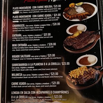 La Pequeña Colombia - Menu - Colombian Near Me - Jackson Heights, New York