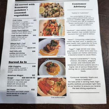 Moby Duck chowder & seafood - Menu 1/28/24 - Seafood Near Me - Port Angeles, Washington